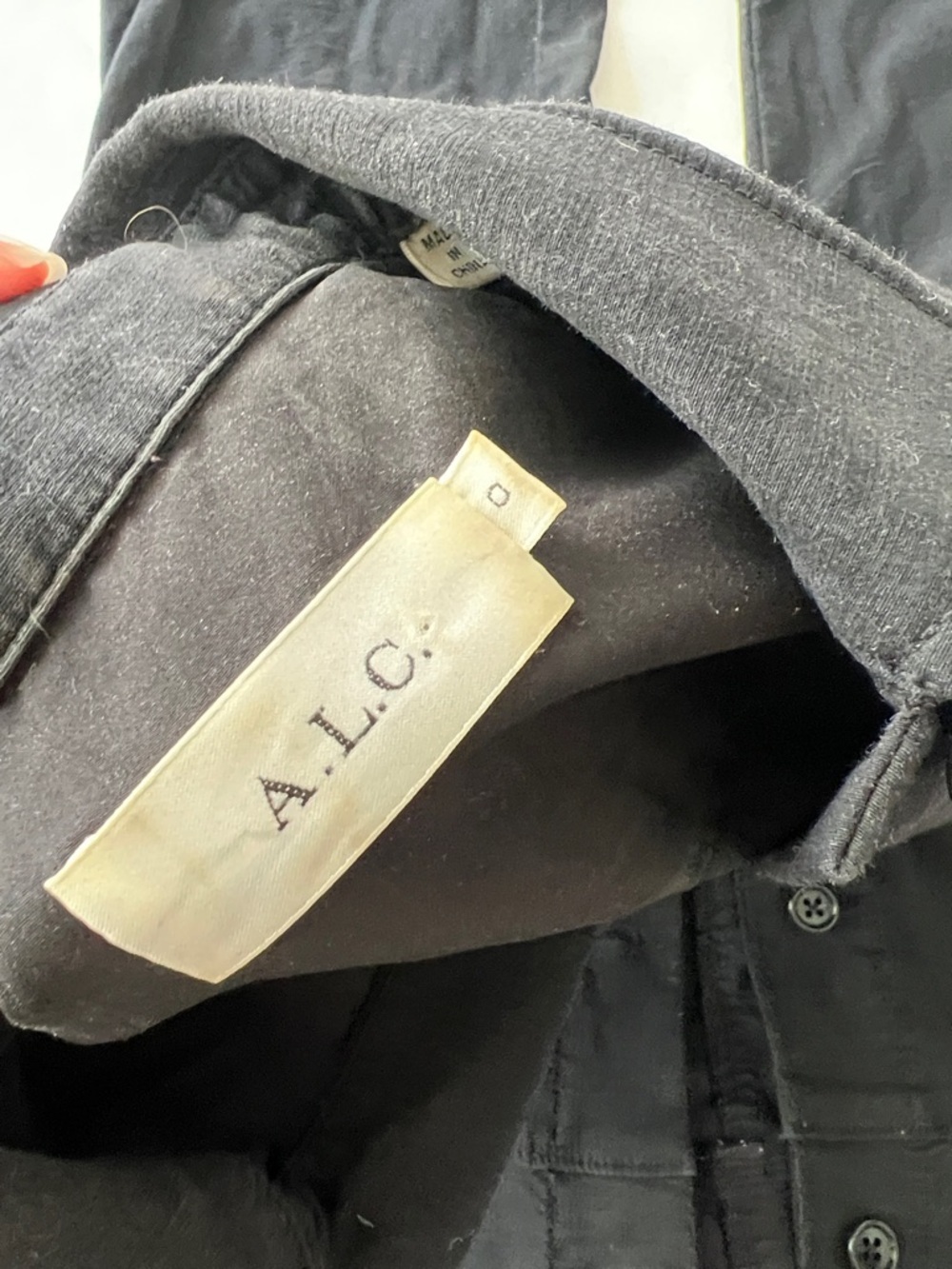 A.L.C. Rivington Button Down Bootcut Black Short Sleeve Boiler Jumpsuit 0/XS - Picture 7 of 8